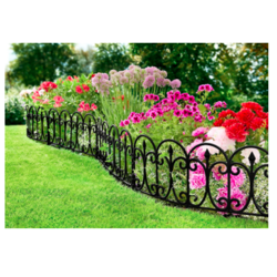 Beetumrandung Beetbegrenzung Garten Bordüre flexibel Steckbare Rasenkante Gartenumrandung Stecksystem Kunststoff Gartenbegrenzung Restposten