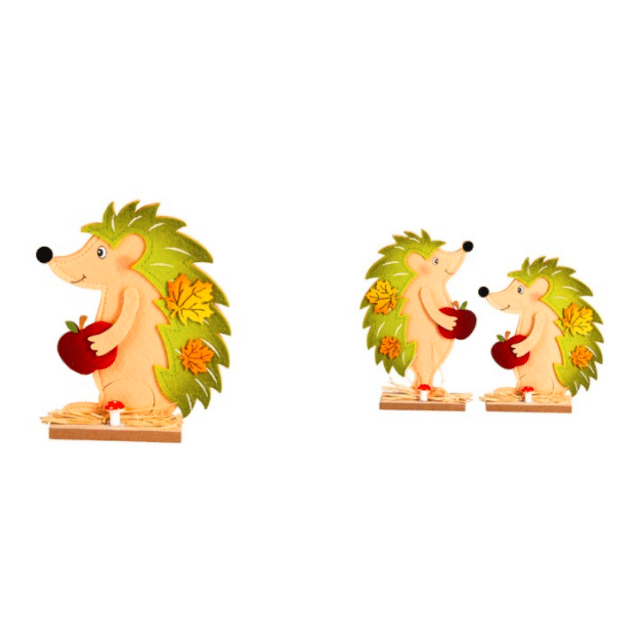 Filz-Igel Herbstliche Dekofigur Fensterdeko Tiere Dekoigel Filzfigur Wohnungsdeko Erntedank Deko Restposten