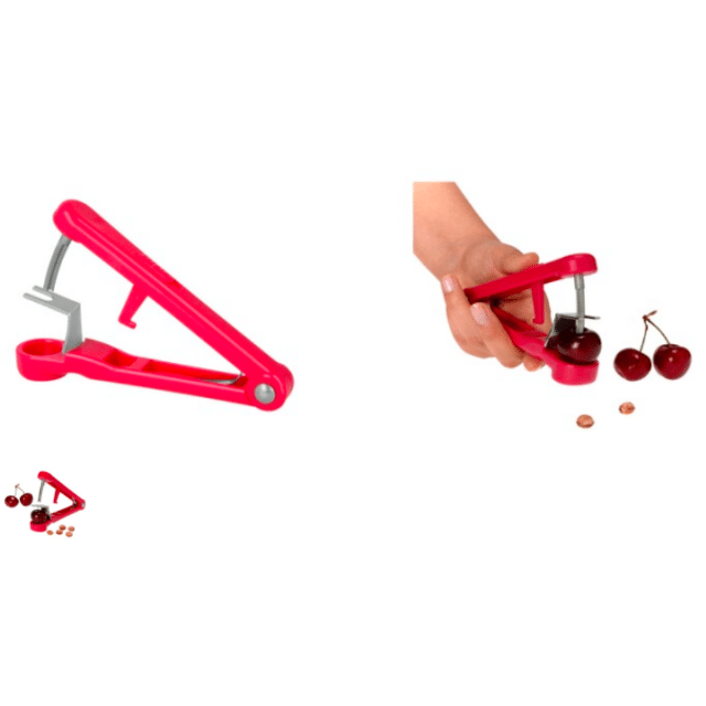 Kirschenentsteiner Kirschentkerner Kirschkernentferner Kirschkernzange Küchenhelfer Entsteiner für Kirschen Restposten