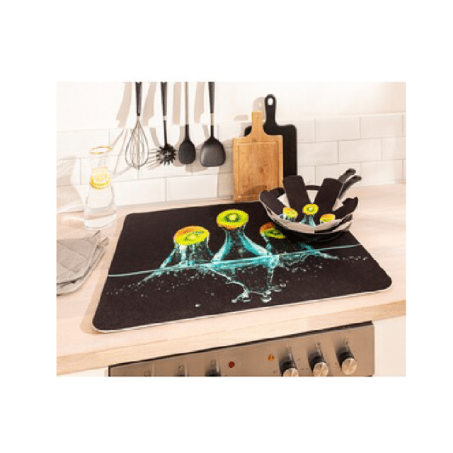 Pfannenschoner-Set Topfunterlage Kratzschutz Pfannen Herdabdeckung Frucht-Design Anti-Kratz-Einlage Pfanne Auflage für Herdplatte