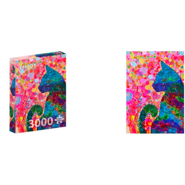 Puzzle Katze Tiermotiv Katzenpuzzle Puzzle 3000 Teile Puzzle für Katzenfreunde Geschenkidee Restposten