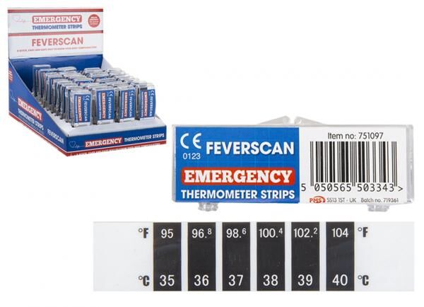 Temperaturmessstreifen
