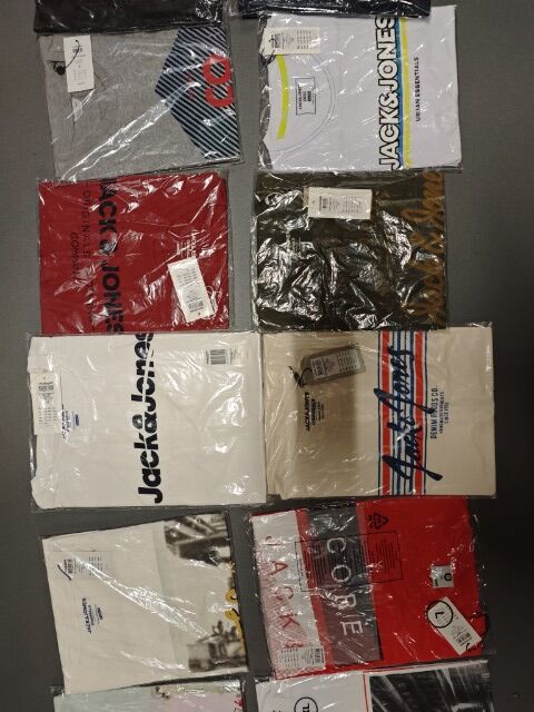 Jack & Jones T-Shirt MIX Posten 100 St. + 5 St. Gratis dazu