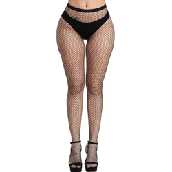 Fashion Fishnet Panty Hose - Stocking Medium Raster - Black
