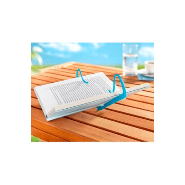 Seitenhalter-Set, 3 Stück Buchhalterung Seitenfixierung Seitenstütze Seitenclip Seitenbügel für Bücher Buch Restposten blau