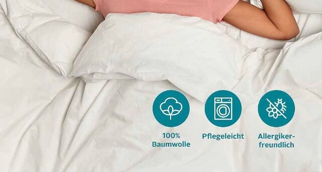 4,50 € pro Set – 2-teiliges Bettwäscheset aus Deutschland, 100 % Baumwolle, rot, Reißverschluss, 180 Stück auf Lager