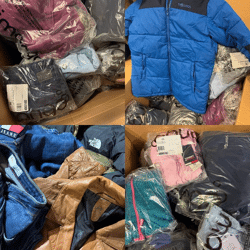 ab 8,40 € / kg – Markenkleidung Mix für Damen und Herren, Rückläufer, 25–1000 kg, Top-Marken, große Auswahl, direkt aus Deutschland