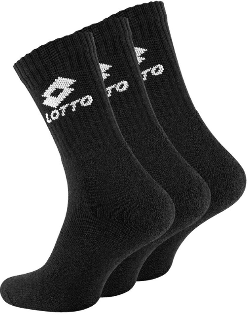 Original LOTTO Sportsocken aus Baumwolle in schwarz  