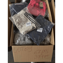 374 € – 67 Stück Markenbekleidung Mix Damen & Herren, Kategorie A/B/C, Kundenretouren, Top-Marken, Lagerware, echte Fotos, sofort verfügbar