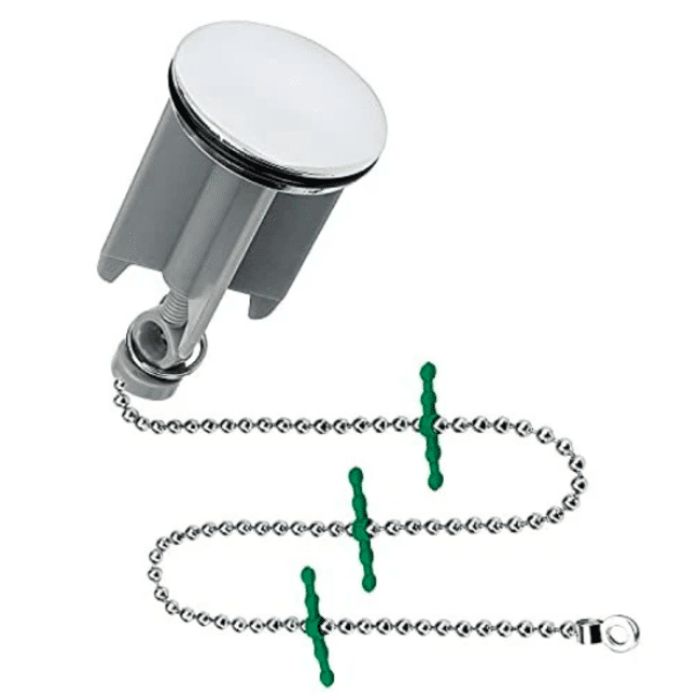 Abflussstöpsel mit Haarkette Duschabfluss Badewannenstöpsel mit Kette Abflussschutz Haare Badezimmer Zubehör Abfluss Haarsieb für Abfluss Re