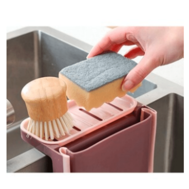 Ausziehbarer Spülbecken Organizer Küchenhelfer Spülmittelhalter Küchen-Ablage Spülzubehör Ordnung ausziehbar Spülbürstenhalter Spüle Restpos