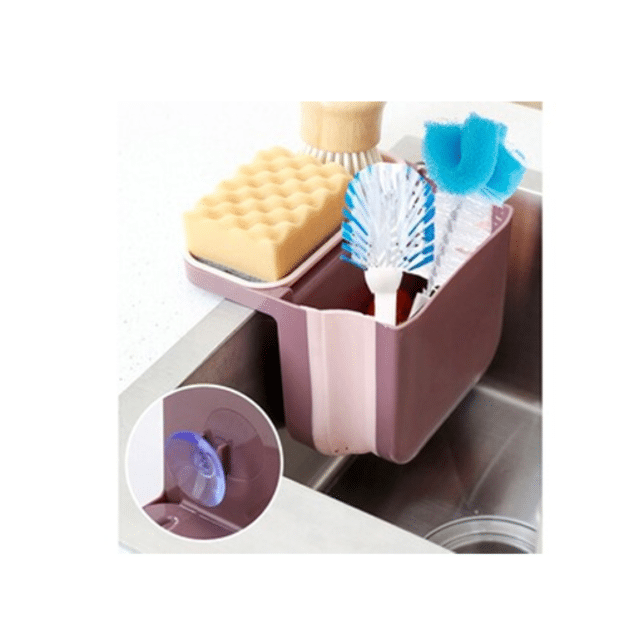 Ausziehbarer Spülbecken Organizer Küchenhelfer Spülmittelhalter Küchen-Ablage Spülzubehör Ordnung ausziehbar Spülbürstenhalter Spüle Restpos