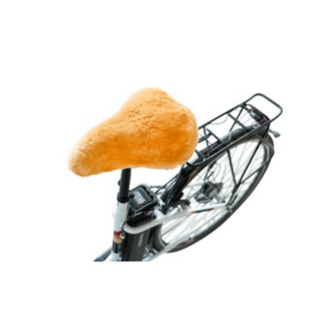 Fahrradsattelbezug Lammfell Fahrradsattel Lammfell-Bezug Weich Bequem Atmungsaktiv Restposten