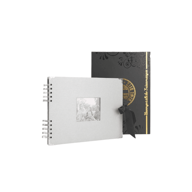 Fotobuch Scrapbook mit Geschenkverpackung DIY-Album Selbstgestalten Memory Book Geschenkidee Kreatives Tagebuch Restposten