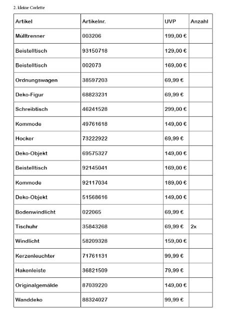 NEU Eingetroffen: Deko, Kleinmöbel und mehr - 2. kleine Corlette