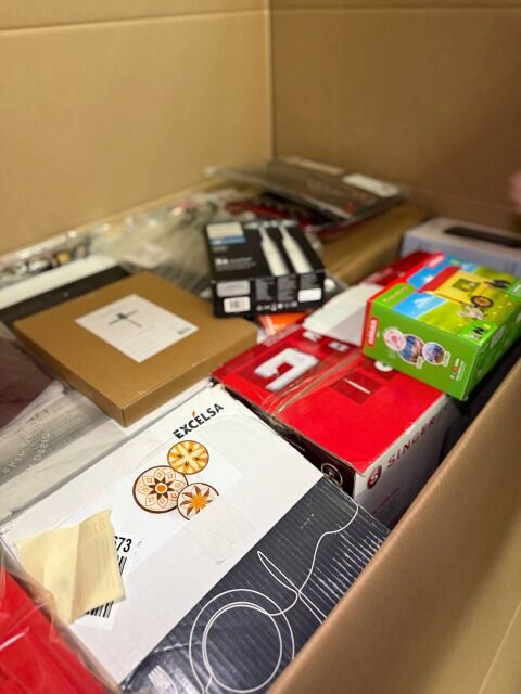 350€ MIX-Palette P11: Haushaltsgeräte, Spielzeuge, Textilien, Rücksendungen A/B/C, viele Top-Marken, sofort verfügbar, weltweiter Versand