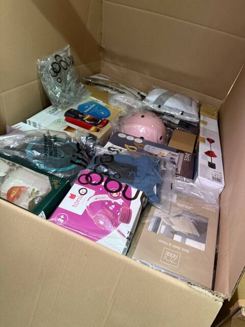 351€ MIX-Palette P1 – Haushaltsgeräte, Kinderartikel, Deko, Textilien, Spielzeug, Rückläufer A/B/C, Markenware, Versand weltweit