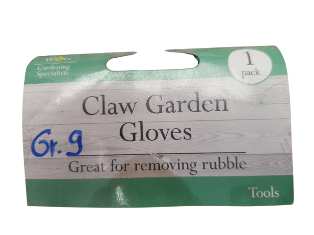 Gartenhandschuhe, rechte Hand mit Klauen/Krallen zum Graben, Gr. 9 +/-