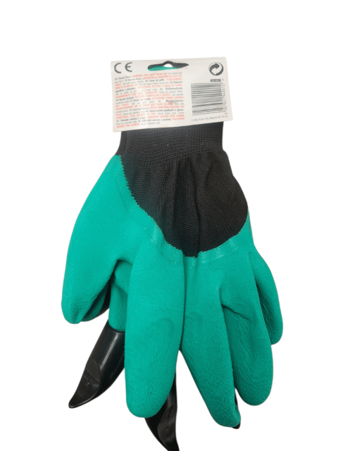 Gartenhandschuhe, rechte Hand mit Klauen/Krallen zum Graben, Gr. 9 +/-