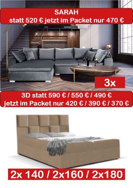 Sofa bed furniture package no. 12 - 1st choice great price save 20%