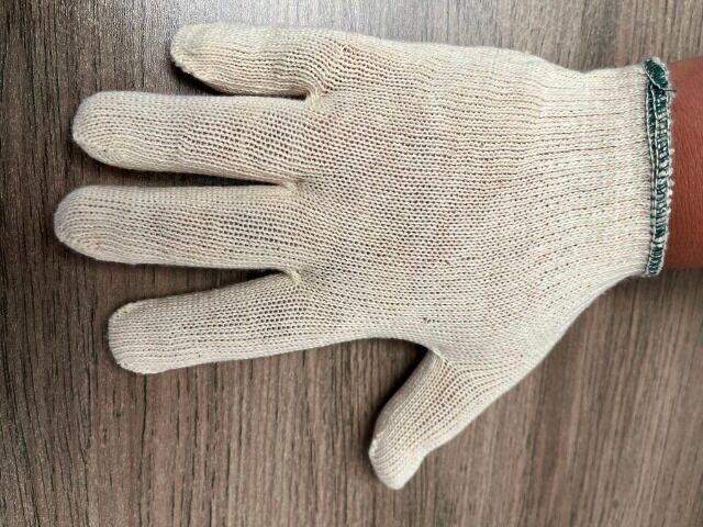 432 Paar Gartenhandschuhe einfache Arbeitshandschuhe Baumwolle Größe M/L weiß