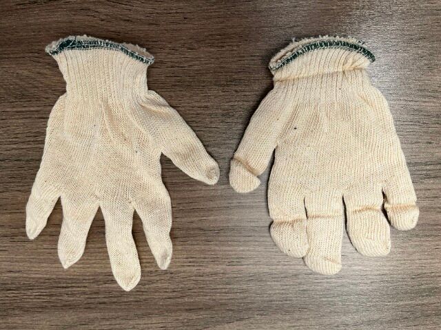 432 Paar Gartenhandschuhe einfache Arbeitshandschuhe Baumwolle Größe M/L weiß