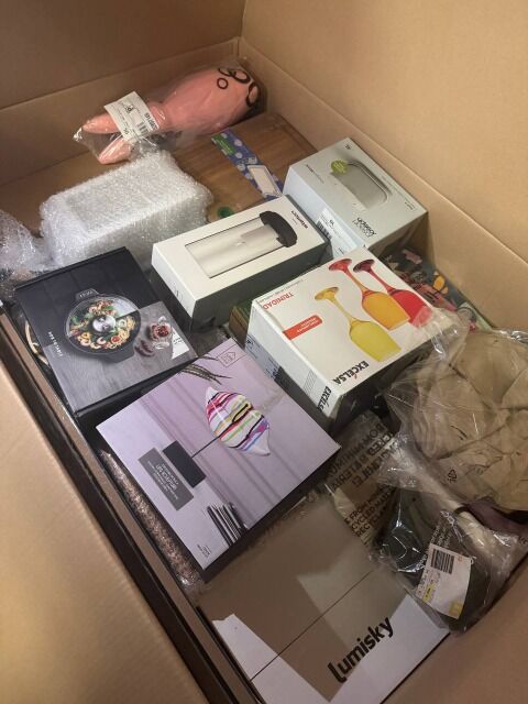 351 € pro Palette – Mix aus Haushaltsgeräten, Heim- und Babyartikeln, Möbeln, ca. 60–70 Stück, Rückläufer A/B/C, direkt aus Deutschland