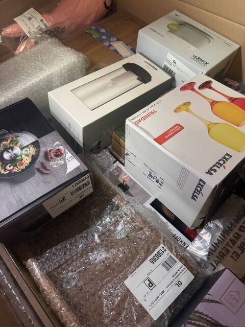 351 € pro Palette – Mix aus Haushaltsgeräten, Heim- und Babyartikeln, Möbeln, ca. 60–70 Stück, Rückläufer A/B/C, direkt aus Deutschland