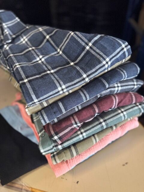 1.038,00 € – Posten mit 346x Muster Herrenbekleidung ohne Etikett: Hosen, Hemden, Pullover, Shorts – moderne Modelle, lagernd in DE