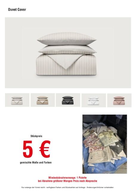 Top-Angebot: Bettwaren-Posten Super Qualität – direkt ab Palette!