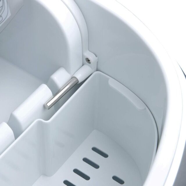 WOLTU Eiswürfelmaschine EM03sb Silber – 12 kg Eis in 24 Stunden – 2,8 Liter Wassertank – 3 Eiswürfelgrößen – Selbstreinigend – Kompakt und l