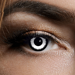 Kontaktlinsen Angelic White 3 Monate, Halloween Zombie Vampir