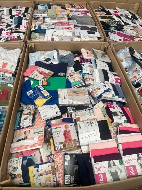 Lidl Textilien Damen, Herren, Baby-und Kleinkinderbekleidung Neu Top Ware Mix Paletten Box !!!