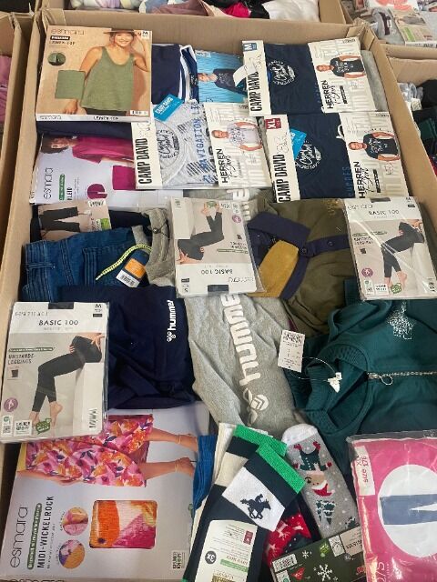 Lidl Textilien Damen, Herren, Baby-und Kleinkinderbekleidung Neu Top Ware Mix Paletten Box !!!