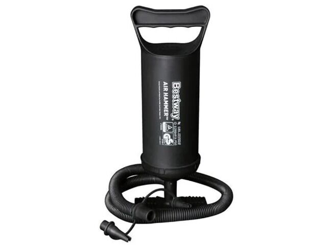 Handpumpe Luftmatratze Pool – Bestway Air Hammer Pumpe 0,85L mit 3 Düsen