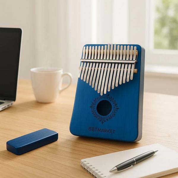 Kalimba 17 Tasten Daumenklavier aus Holz – Handgemachtes Finger Piano