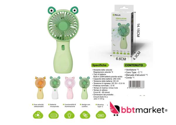 USB Mini Ventilator leise tragbar wiederaufladbar