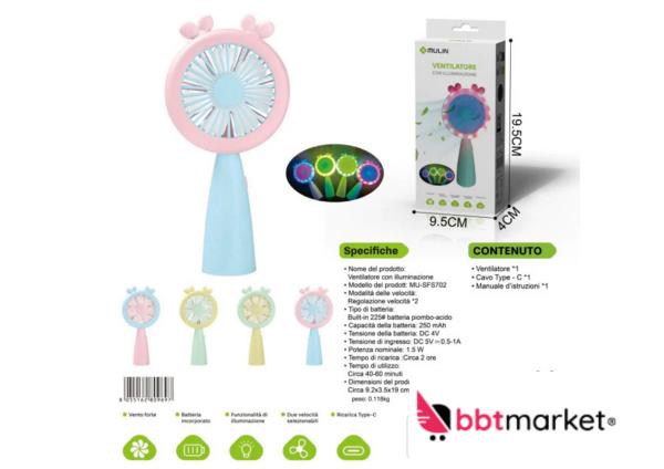 USB Mini Ventilator leise tragbar wiederaufladbar