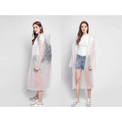 Wasserdicht Regenjacke Raincoat Regenmantel mit Kapuze Regenschutz Regenponcho