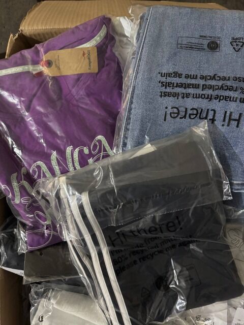 410 € – Posten 107: 74 Stück Markenbekleidung Damen & Herren, Rückläufer A/B/C, Top-Marken wie Nike, Tommy, Guess, Levi’s, sofort ab Lager