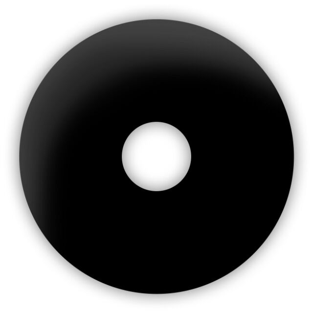 Einzelne Kontaktlinse mit Sehstärke -4,25 Schwarz Sclera Black 6 Monate 22mm