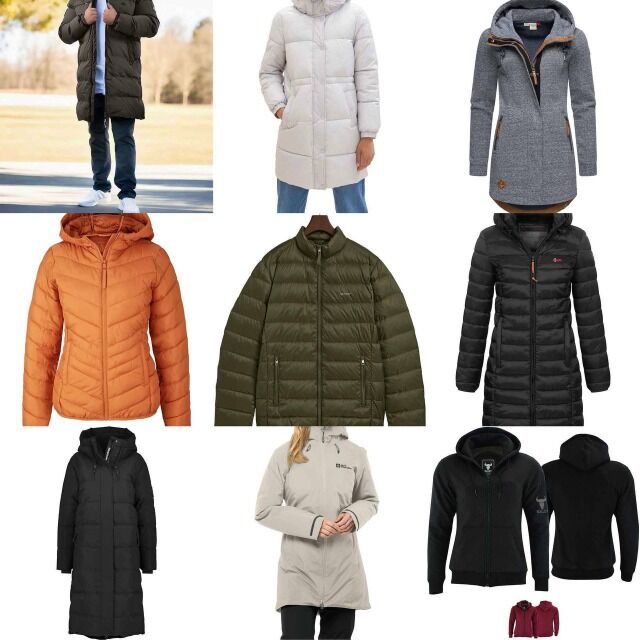Ab 20 €: Winterjacken-Mix Damen & Herren – Markenware aus Deutschland, Parkas, Daunenjacken, Mäntel, Größen 38–54, ab 50 Stück