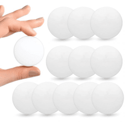 Wandpuffer, Gummistopper, Türstopper- selbstklebend - 12er- Set weiß, Ø 4 cm