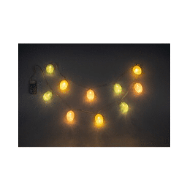 LED-Lichterkette Ostern Oster-Deko Dekoration Eier LED Dekolicht Bunte Farben Fensterdeko Türdeko Restposten