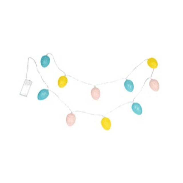 LED-Lichterkette Ostern Oster-Deko Dekoration Eier LED Dekolicht Bunte Farben Fensterdeko Türdeko Restposten
