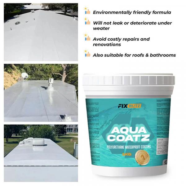 Wasserdichte Acryl-Polyurethan-Beschichtung AquaCoatz™ (1 kg)