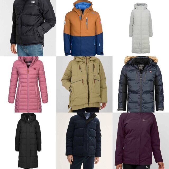 20 € ab 200 Stück – Winterjacken Mix Damen & Herren, Marken-Originalware, Größen 38–54, Lagerbestand Deutschland, sofort lieferbar