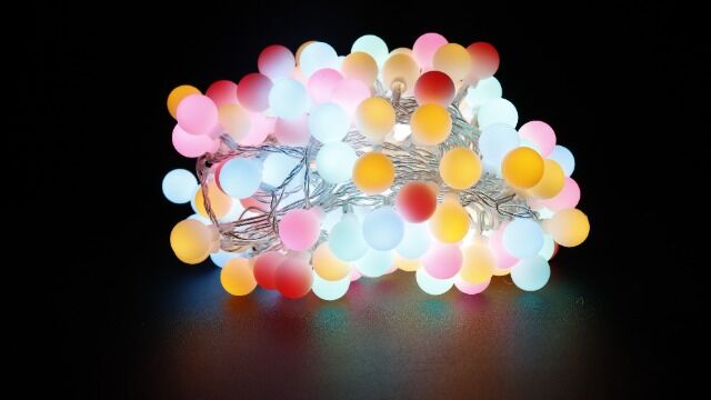  4 farbig Outdoor Lichterkette Sommernachtstraum 200 LEDs - 10m pastell