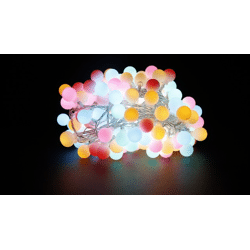  4 farbig Outdoor Lichterkette Sommernachtstraum 200 LEDs - 10m pastell