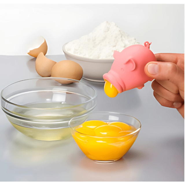 Eitrenner Schwein Eiertrennhilfe Schweinchen Eier Separator Schweineform Eigelbtrenner Eigelb-/Eiweißtrenner Tiermotiv Restposten